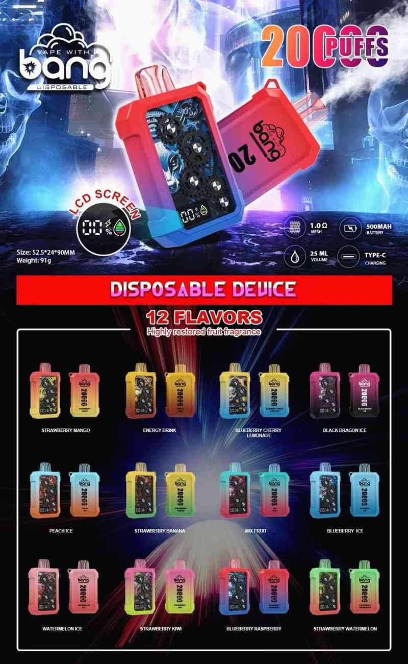 Bang Mechanical Gear 20000 Puffs Disposable Vape Wholesale - Image 9