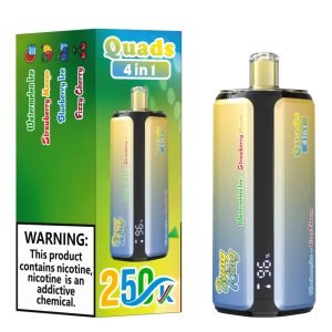 Newest Bang King 250K Big Puff 4 Flavors in 1 Disposable Vape | Smart Vape with 5% Nicotine, 60ml E-liquid, LED Display & Rechargeable