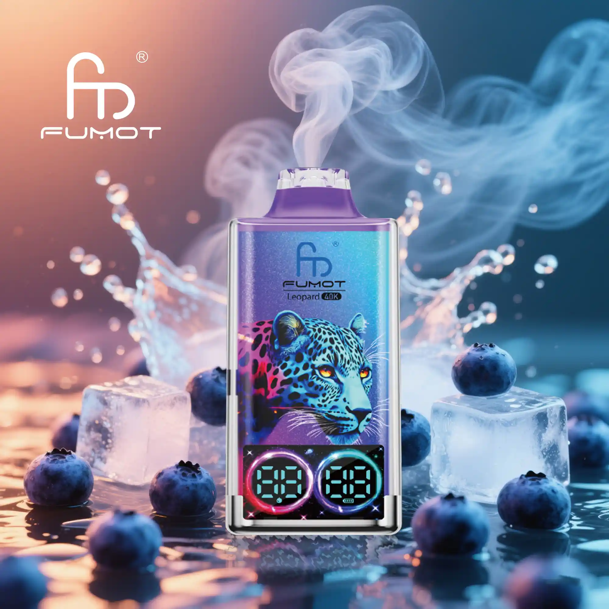 Big Puff Fumot Leopard 40K Vape Rechargeable | Long Lasting Disposable E-Cigarette with 0%-5% Nicotine, Digital Screen & RGB Light - Image 10