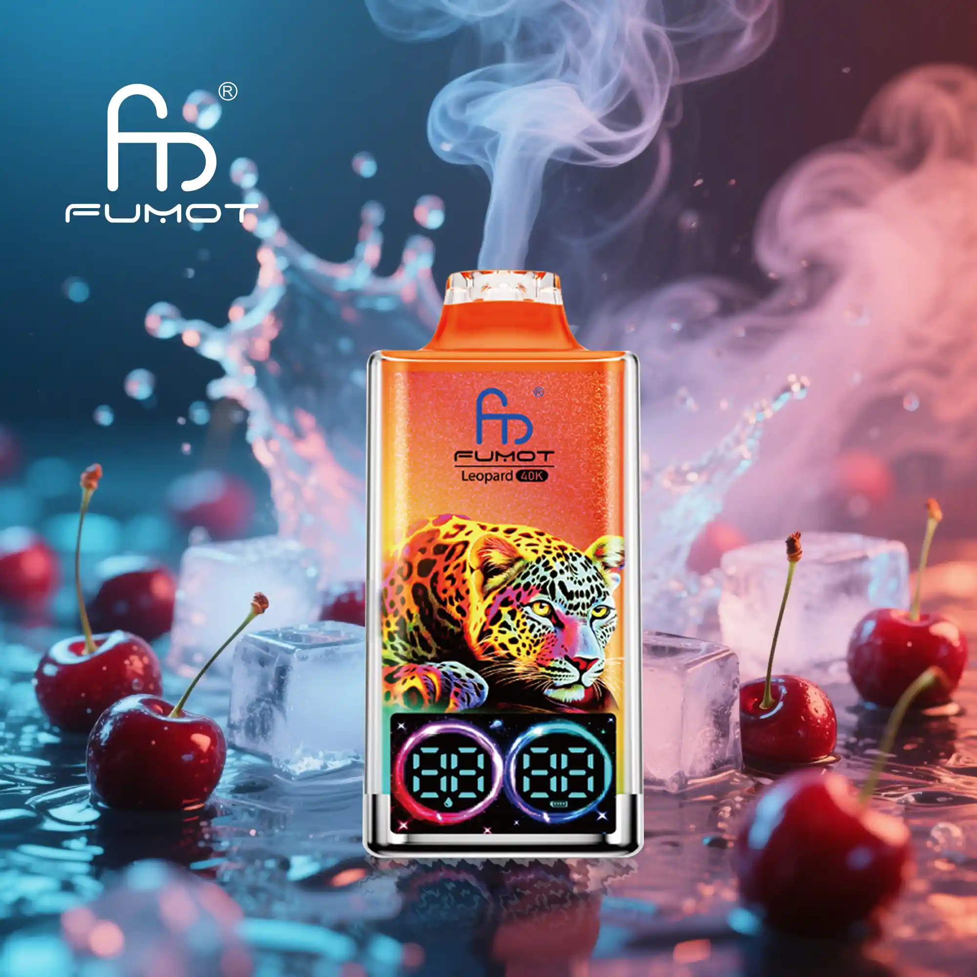 Big Puff Fumot Leopard 40K Vape Rechargeable | Long Lasting Disposable E-Cigarette with 0%-5% Nicotine, Digital Screen & RGB Light - Image 12