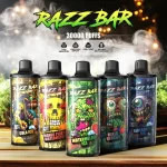 Razz Bar 30K Puff Adjustable Airflow Disposable Vape | 30000 Puffs Rechargeable Oasis Vape with 2%/5% Nicotine Salt & 16 Flavors