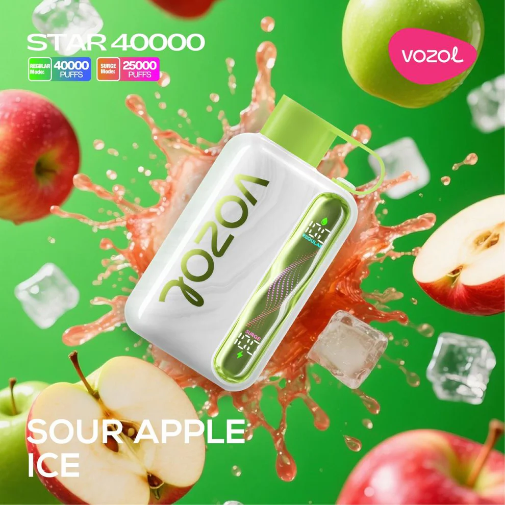 Vozol Star 40K Puff Dual Mode Switch Disposable Vape: 40000 Puffs E Cigarette Vape Pen with Nicotine & Wavy Curved Screen