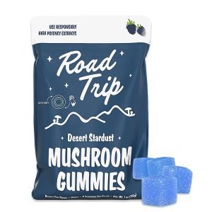 Desert Stardust Mushroom Gummies – Blue Raspberry