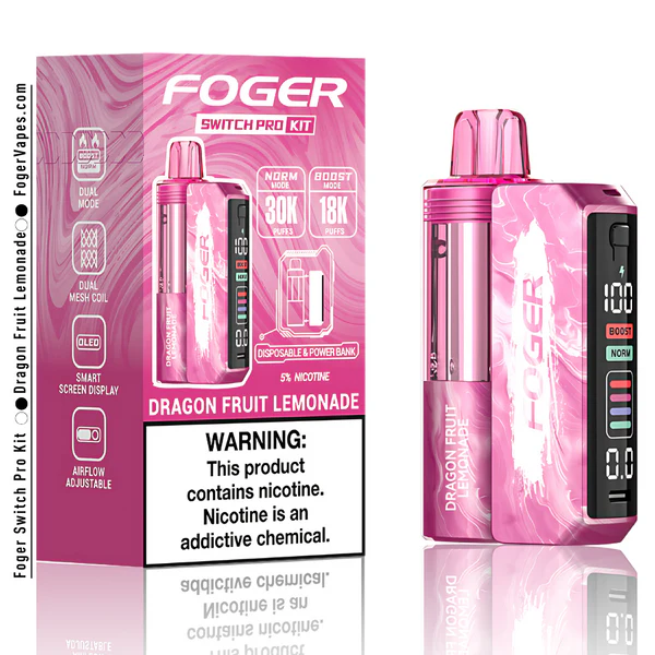 Dragon Fruit Lemonade – Foger Switch Pro Kit | 30K Puffs - Image 5