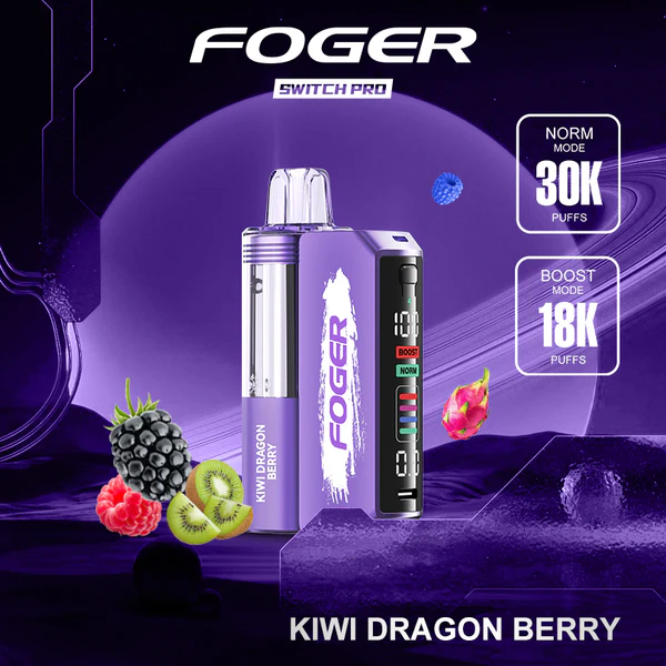 Buy Kiwi Dragon Berry Foger Switch Pro Kit 30K Puffs - Image 2