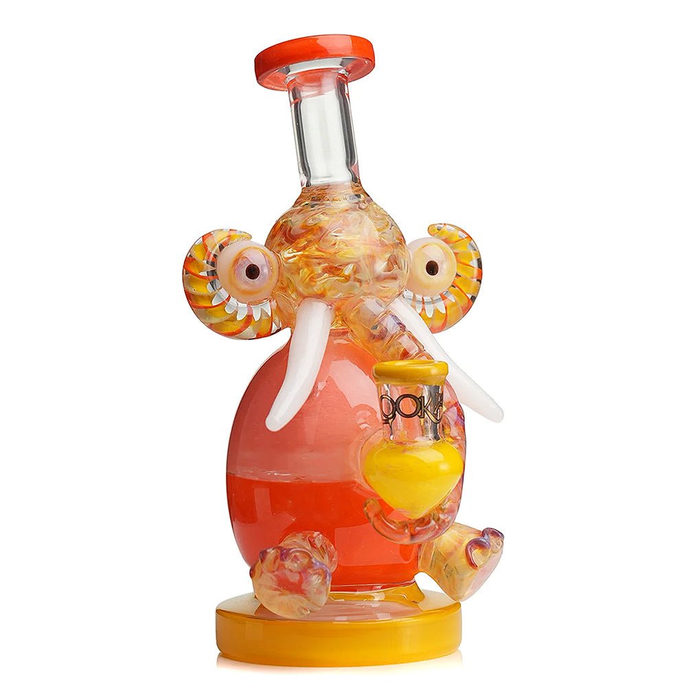 Lookah 9″ Mini Multicolored Elephant Dab Rig - Image 2