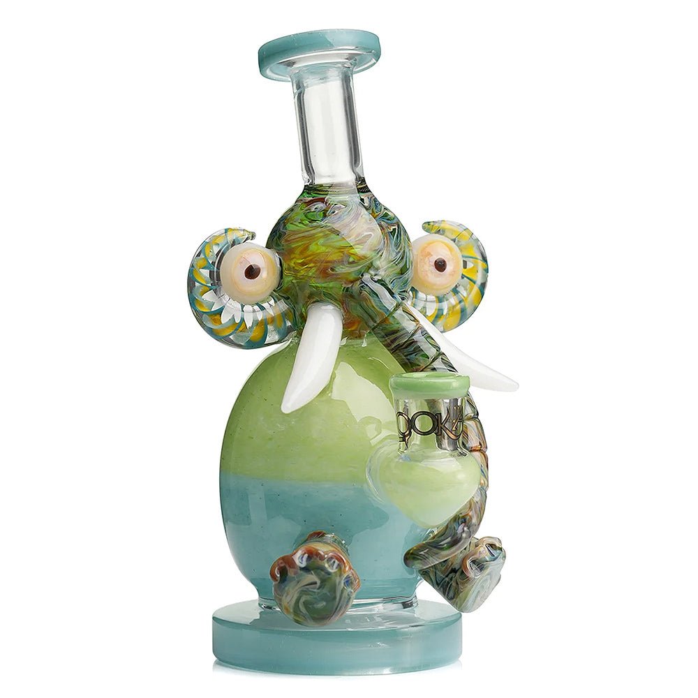 Lookah 9″ Mini Multicolored Elephant Dab Rig - Image 3