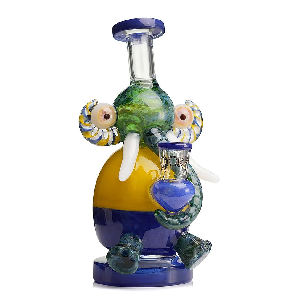 Lookah 9″ Mini Multicolored Elephant Dab Rig