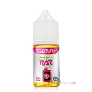 Pod Juice X Raz Salt – Straw Watermelon Bubblegum Ice 30mL
