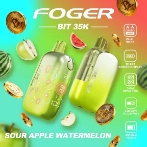 Buy Sour Apple Watermelon – Foger Bit 35K Puffs Online