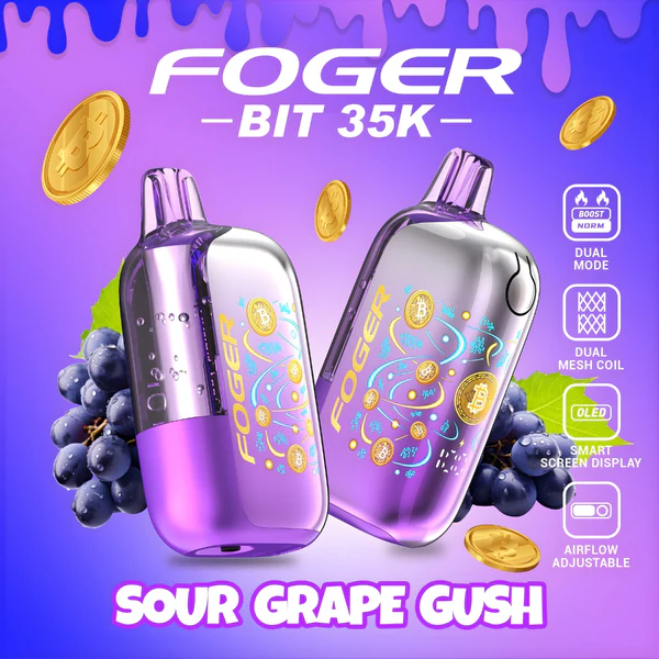Buy Sour Grape Gush – Foger Bit 35K Puffs