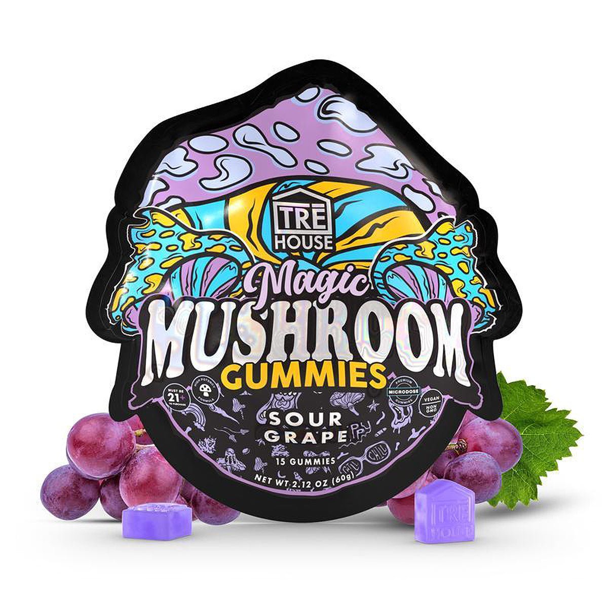 Tre House Magic Mushroom Gummies – Sour Grape