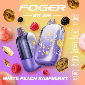 White Peach Raspberry – Foger Bit 35K Puffs For Sale