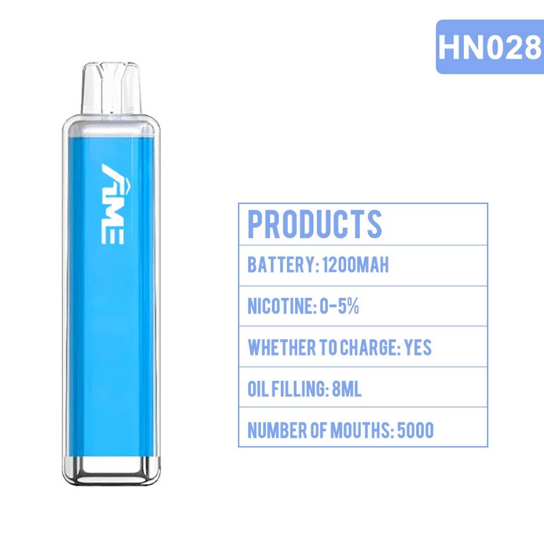 HM028-Cube-style Disposable Vape 1200mAh 5000puffs