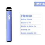 HM016-Tube-style Disposable Vape Mint 600puffs