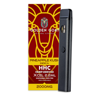 HHC Vape Device, 2000mg, Rechargeable/Disposable – Pineapple Kush
