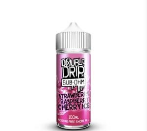 Double Drip Strawberry Raspberry Cherry Ice 100ml Shortfill