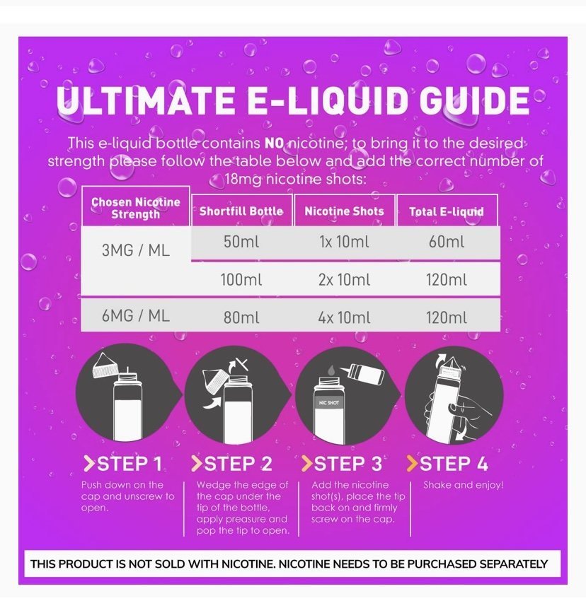 Fantasi Ice E-Liquid(70/30)100ml 0 Nicotine - Image 13