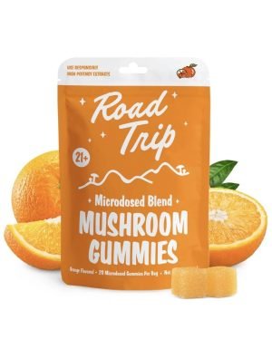 ROAD TRIP – MICRODOSED GUMMIES + FUNCTIONAL MUSHROOMS – ORANGE