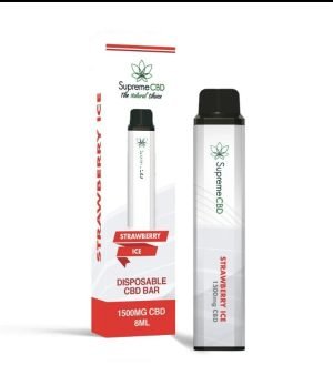 CBD Disposable Vape – Strawberry Ice (1500mg)