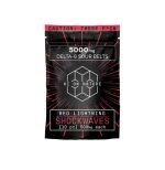 THC GUMMIES – DELTA 8 GUMMIES – RED LIGHTNING SHOCKWAVES SOUR BELTS – 500MG – BY HI ON NATURE