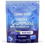 DELTA 8 THC GUMMIES – BLUE RAZZ – CANNA RIVER