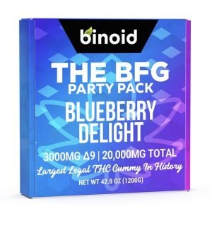 THE BFG PARTY PACK THC GUMMY – BLUEBERRY DELIGHT – 20,000MG – BINOID