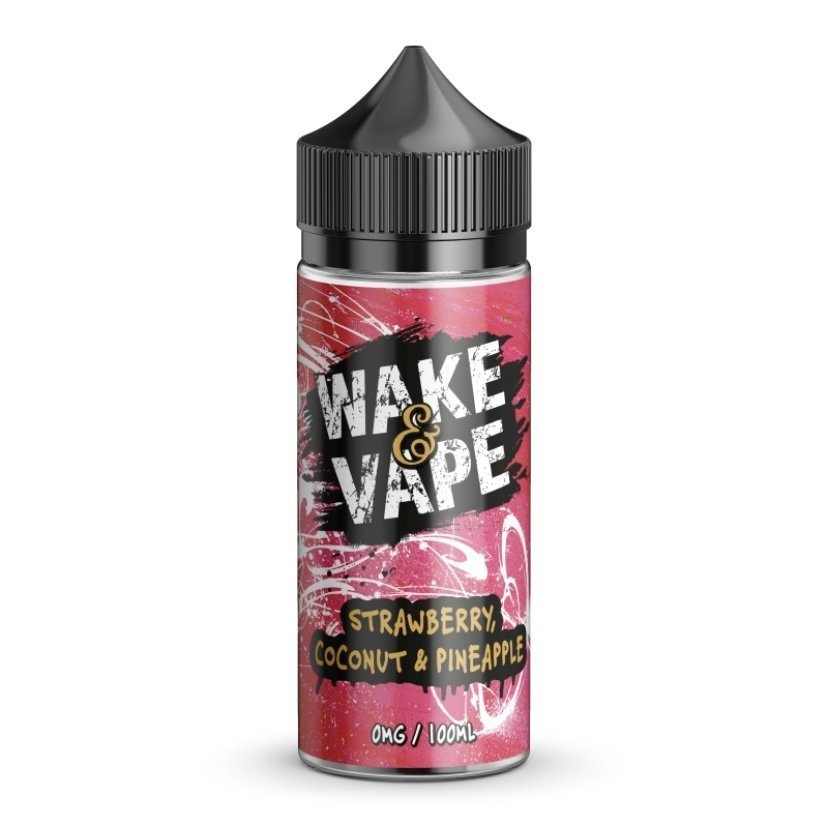 Wake & Vape Strawberry, Coconut & Pineapple 100ml